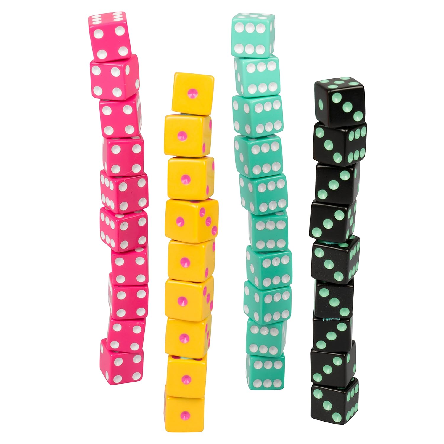TENZI Dice Party Game A Fun, Fast Frenzy for The Whole Family 4 Sets of 10 Colored Dice with