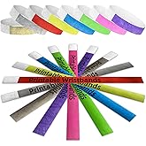 Mr-Label – 800 Ct. ¾ Tyvek Printable Paper Wristbands for Inkjet Printer Only – Waterproof and Tear-Resistant Ticket Bands - ID Arm Bands for Party | Concert | Event | Club VIP| Festival – 8 Colors