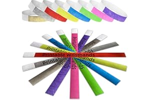 Mr-Label – 300 Ct. ¾" Tyvek Printable Paper Wristbands for Inkjet Printer Only – Waterproof and Tear-Resistant Ticket Bands -