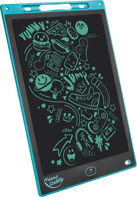 Creativ Magical Board Maxi - Tablet da disegno LCD con schermo da 12 pollici e pennino capacitivo, leggero e facile da trasportare, disegno cancellabile all'infinito, per il tempo libero