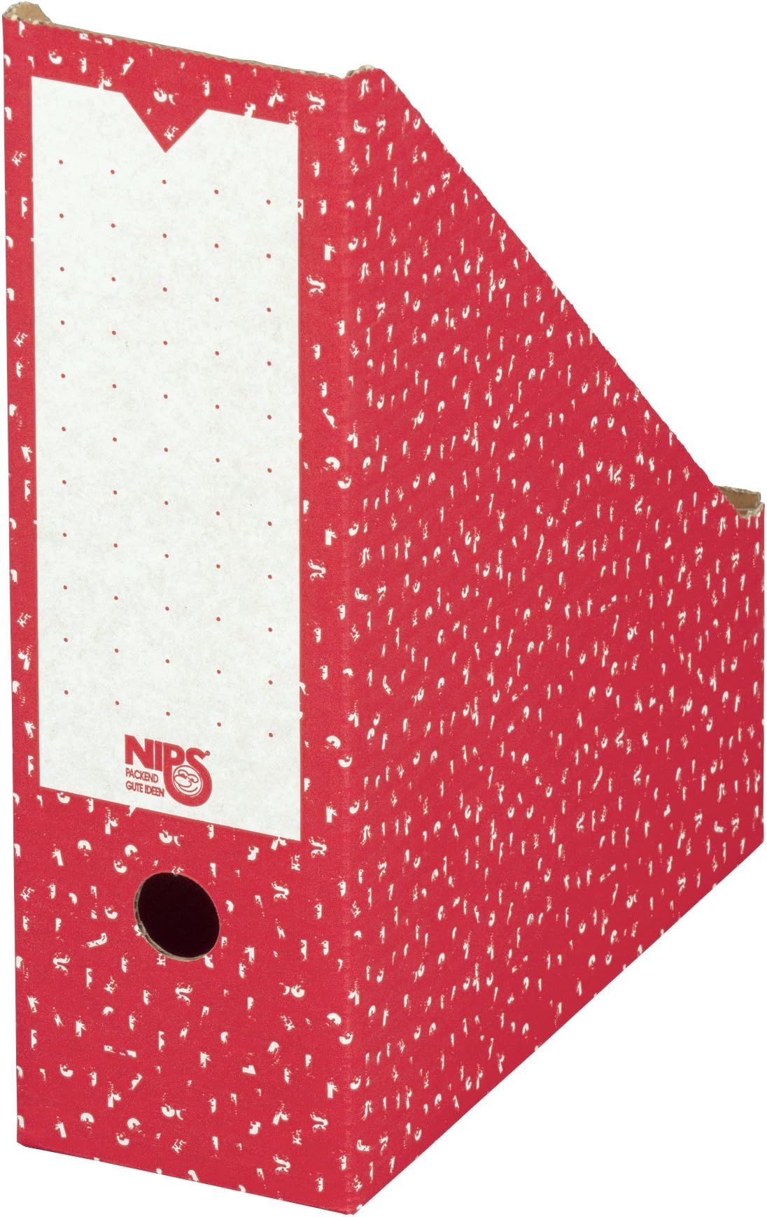 Nips 10 x 26.5 x 32.5cm No.100 Archive Magazine File - Red/White (Pack of 20)