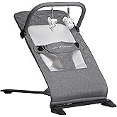 Baby Delight Alpine Deluxe Portable Bouncer | Infant | 0 – 6 months | Charcoal Tweed