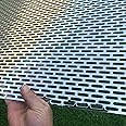 FengYoo 36"x18" Perforated Metal Sheets 19Gauge Expanded Metal Mesh Opening Oblong Holes 0.2x0.8inch (About 5x20mm) Perforated 304 Stainless Steel Sheet Mesh Screen Metal Screen Panel Decorative Me
