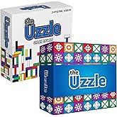 The Uzzle Stack Royale 3.0 by Uzzle Games (Bundle), Fun & Fast Family Board Games for Children & Adults, Block & Color Puzzle Games for Ages 4+