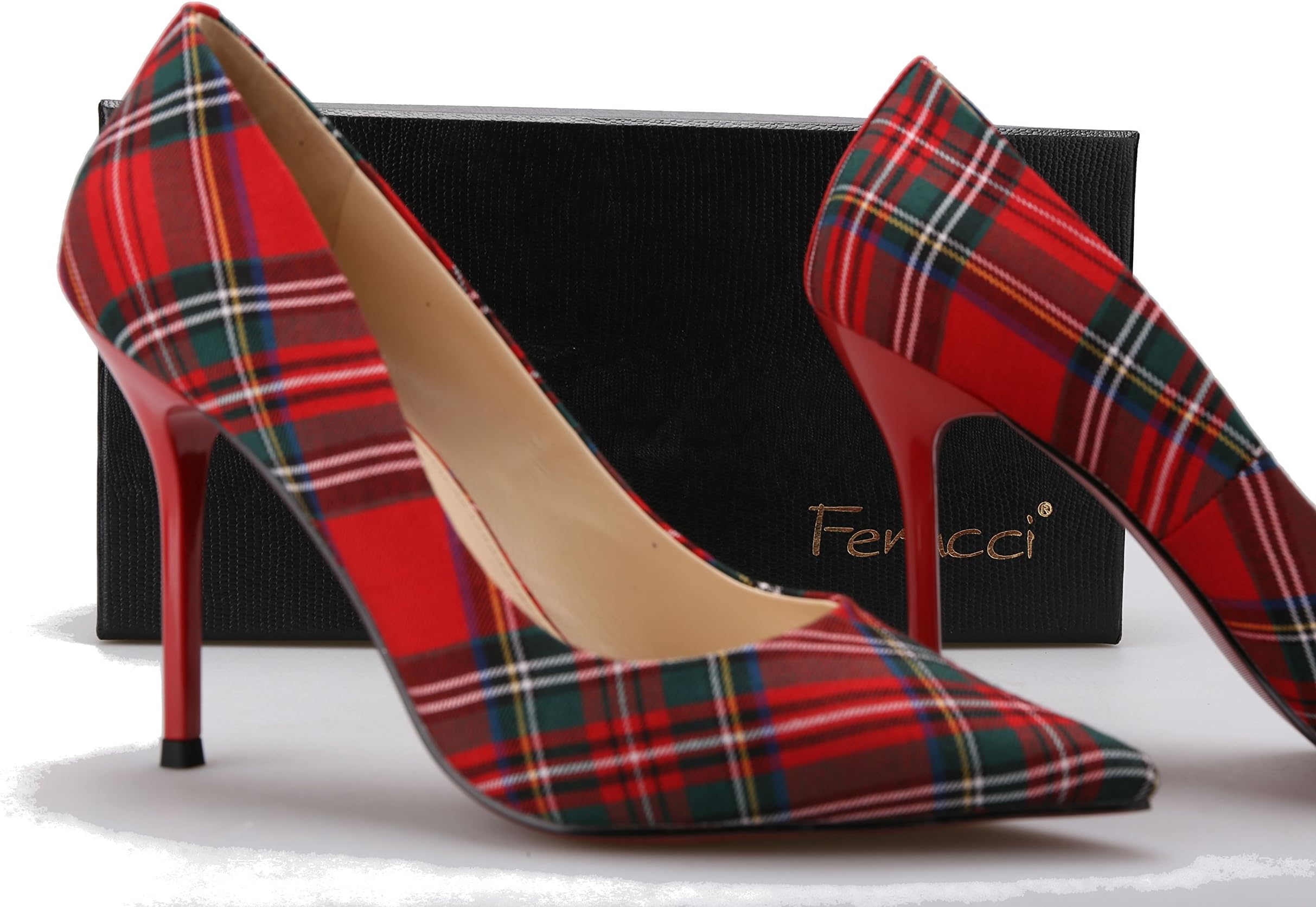 FERUCCIRed Scottish high Heels Pump