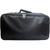TUOREN Portable Gig Bag Effect Pedalboard Carry Bag 18 x 9 x 3 Inch for Small Guitar Effects Pedal Board Black