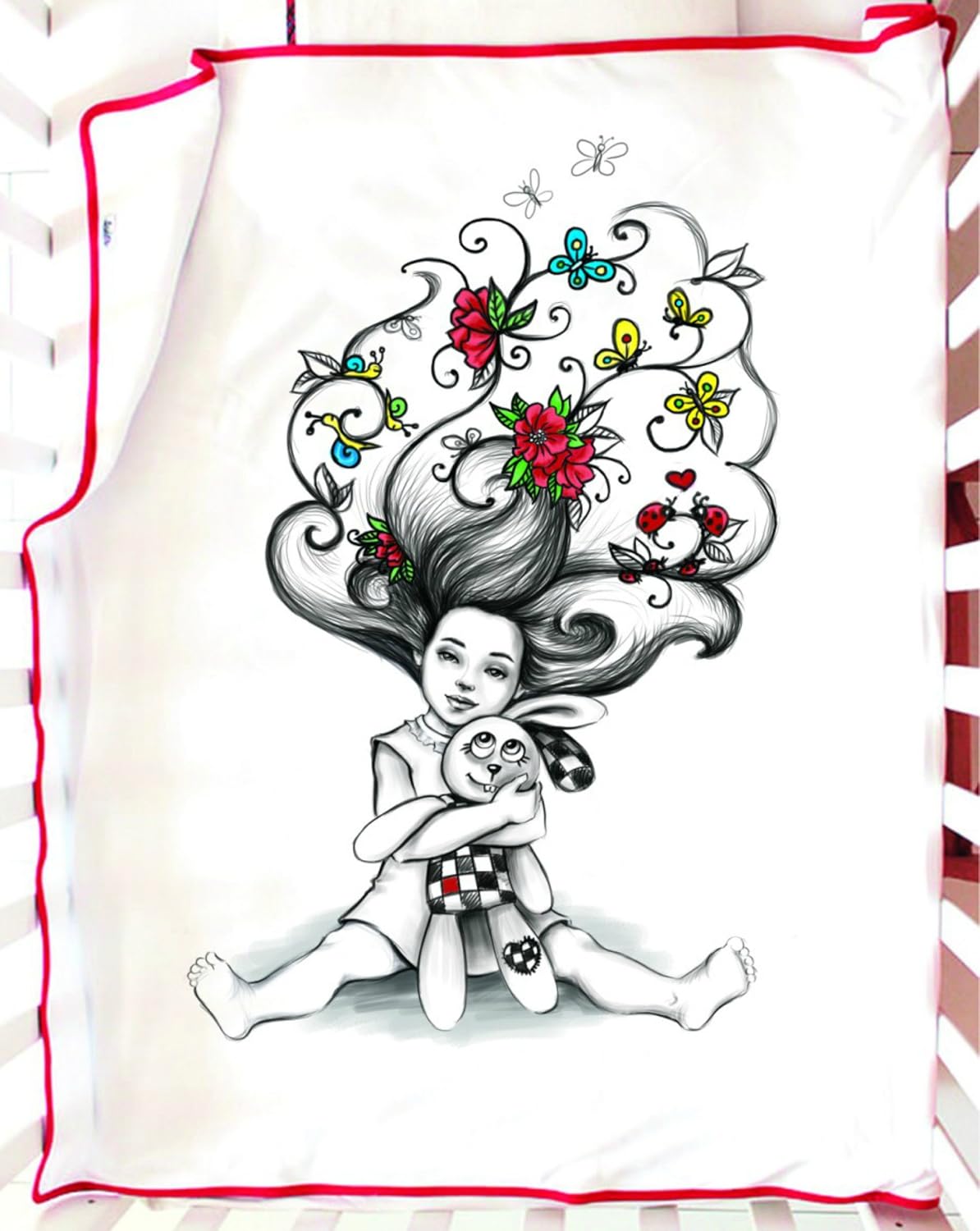 alice in wonderland crib bedding set