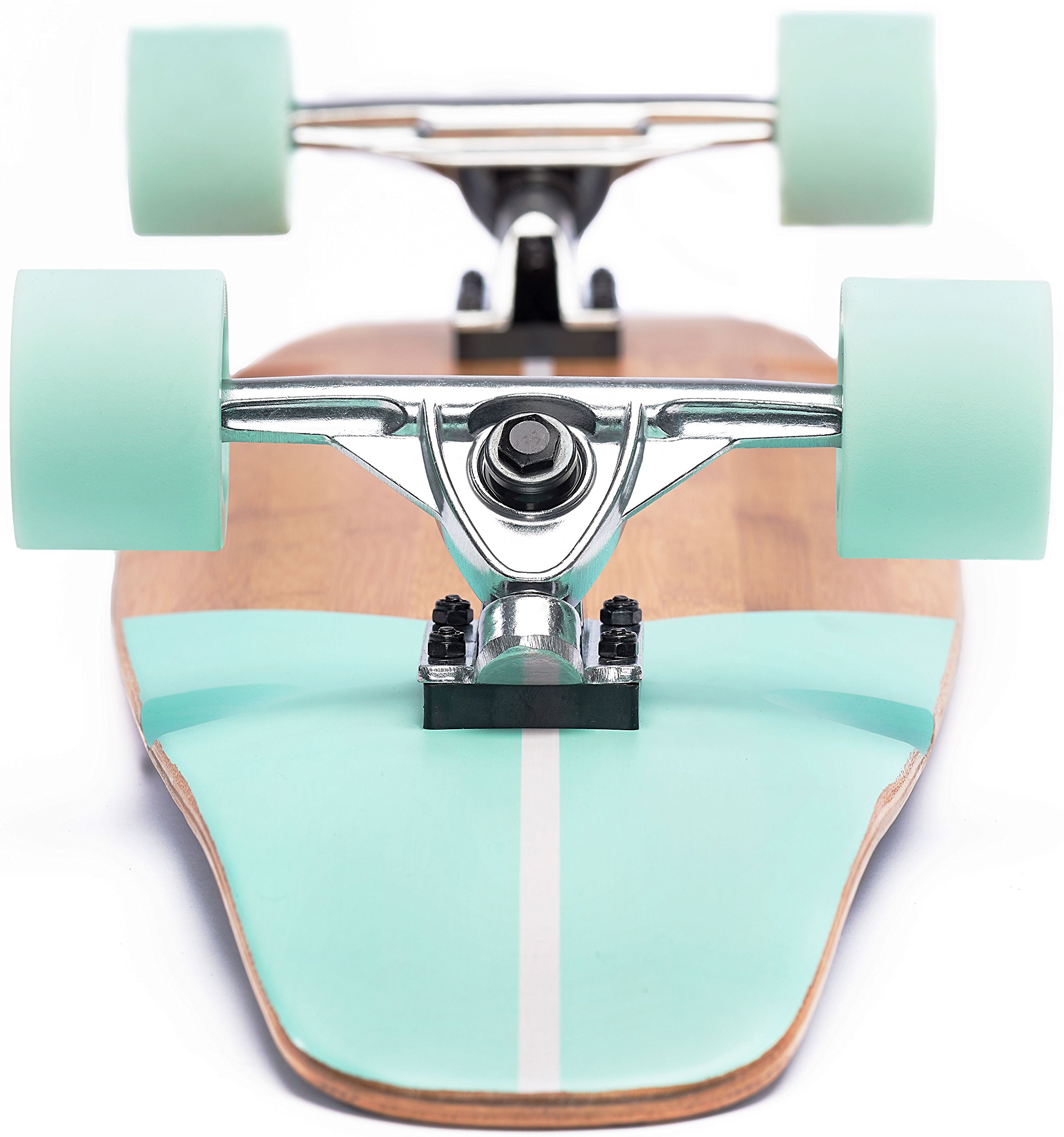 Ten Toes Board Emporium Zed Bamboo Longboard Skateboard Cruiser, 44