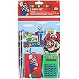 Mario Bros. Calculator School Supplies Set - 7 Piece Bundle for Back to School