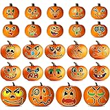 Glowing Pumpkin Decorating Kits Stickers, Halloween Pumpkin Decorations Crafts , Halloween Wall Decorations Stickers for Autu