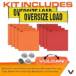 VULCAN Oversize Load Banners, Multi-Color Flags and