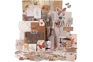 YagCu Aesthetic Journaling Supplies Kit, Bullet Journals Set Junk Journal, Vintage Scrapbooking Stationary, Arts Craft Scrapbook kit, Large Collection for Teenage Girls Women Adults Beginners