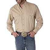 WranglermensPainted Desert Two Pocket Long Sleeve Button Shirt