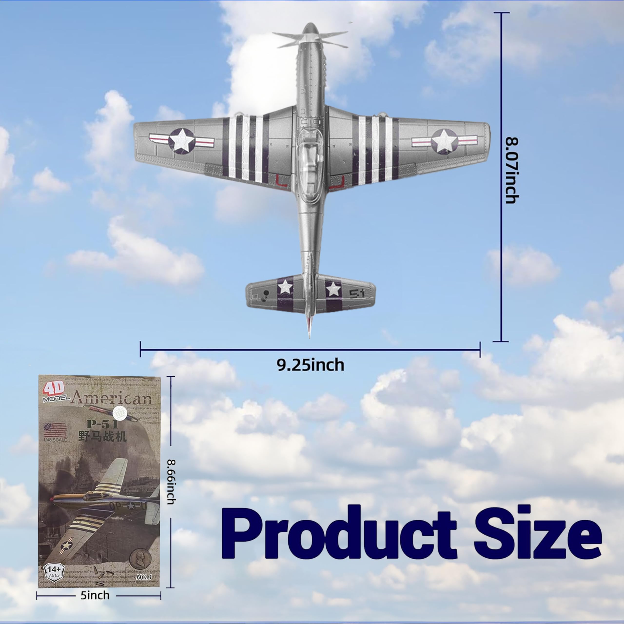 Modelsvit 1/48 North American P-51H Mustang - Maquette Plastique Avion US à Monter Neuf