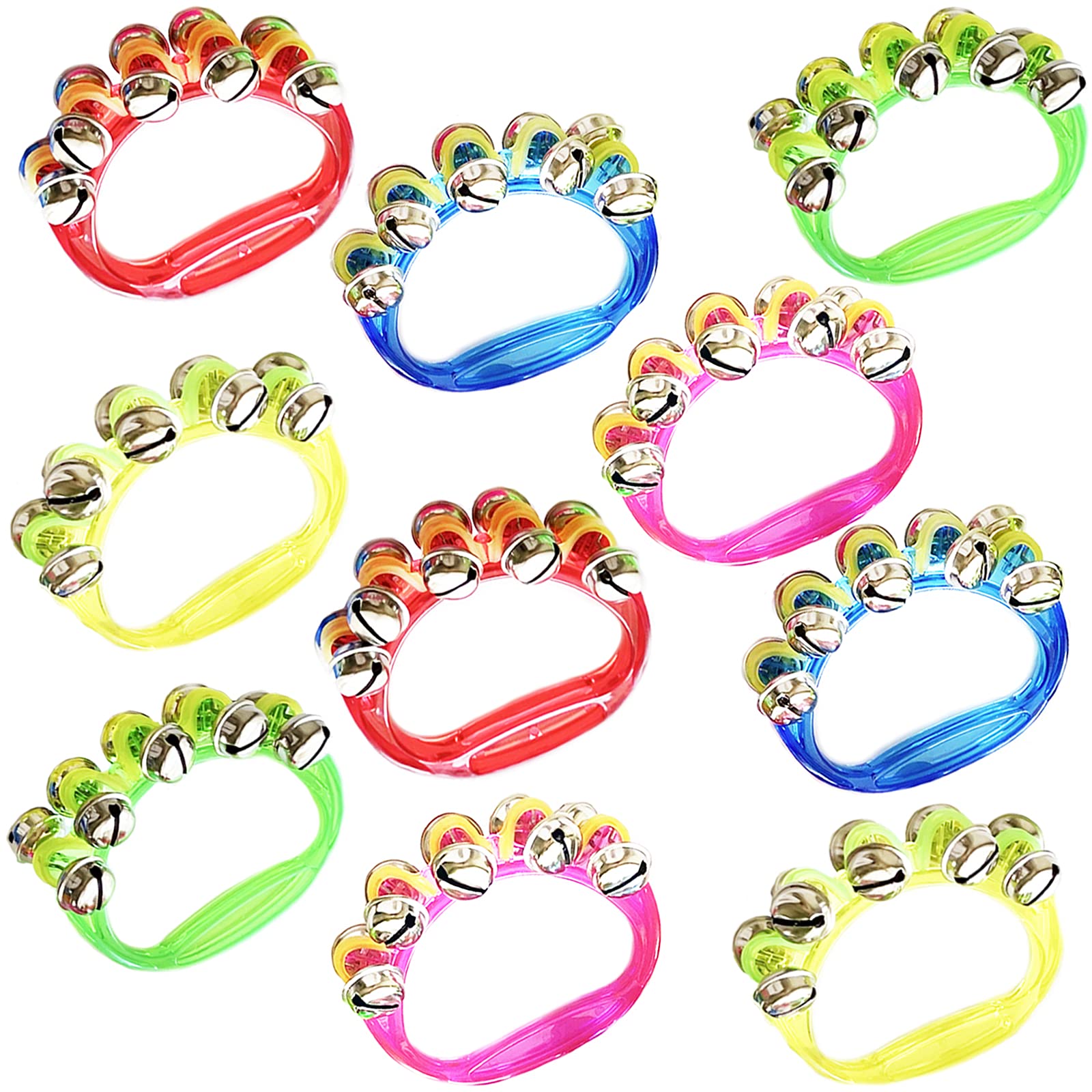 A'sTool 鈴 ベル すず リングベル ハンドベル ５色 10個セット 打楽器 演奏商品画像