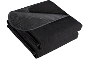 RIQINXIN Non-Slip Absorbent Bed Pads Pee Pads 35x60in Waterproof Incontinence Bed Pads Reusable Washable Black Incontinence U