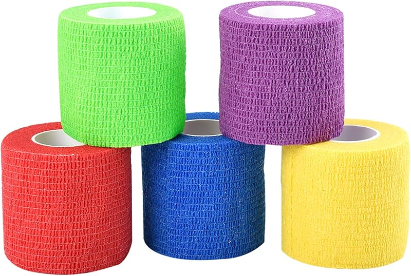 Jalan 2 x 5 Yards Self Adherent Cohesive Bandage Pack 5 Rolls