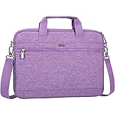 LANDICI 360° Protective Laptop Bag Case 15.6-16 Inch with Shoulder Strap, Waterproof Computer Sleeve Cover for MacBook Pro 16, Acer HP Lenovo Dell ASUS Laptop, Slim Briefcase for Women, Purple