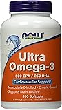 NOW Ultra Omega 3 Fish Oil,180 Softgels
