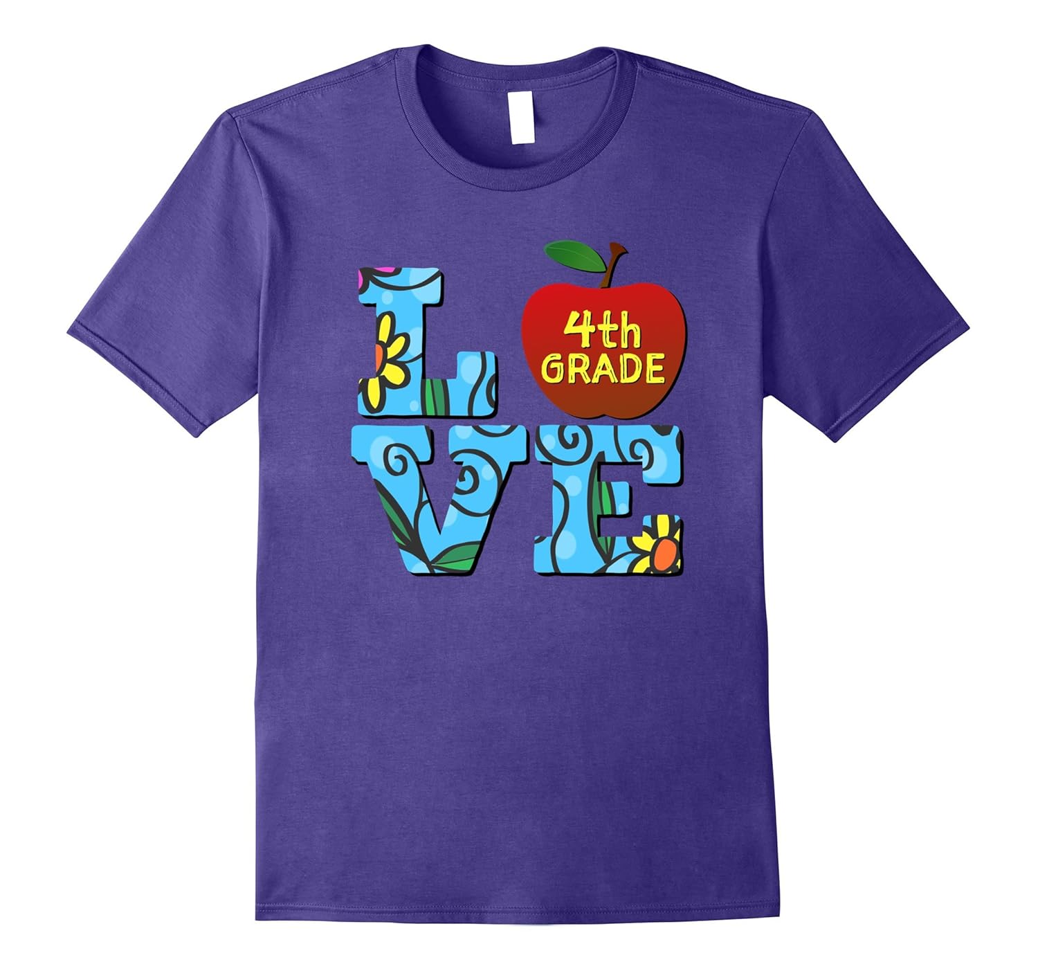 Fourth Grade LOVE T-Shirt Teacher First Day of School Tee-ANZ