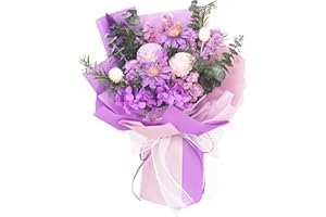 Z-SYNKA Flowers for Delivery Prime,Purple Preserved Forever Flowers Bouquet,Real Bouquet Gifts for Women,Wife,Mother,Her,Birthday,Anniversary,Sympathy,Congratulations Mother’s Gifts