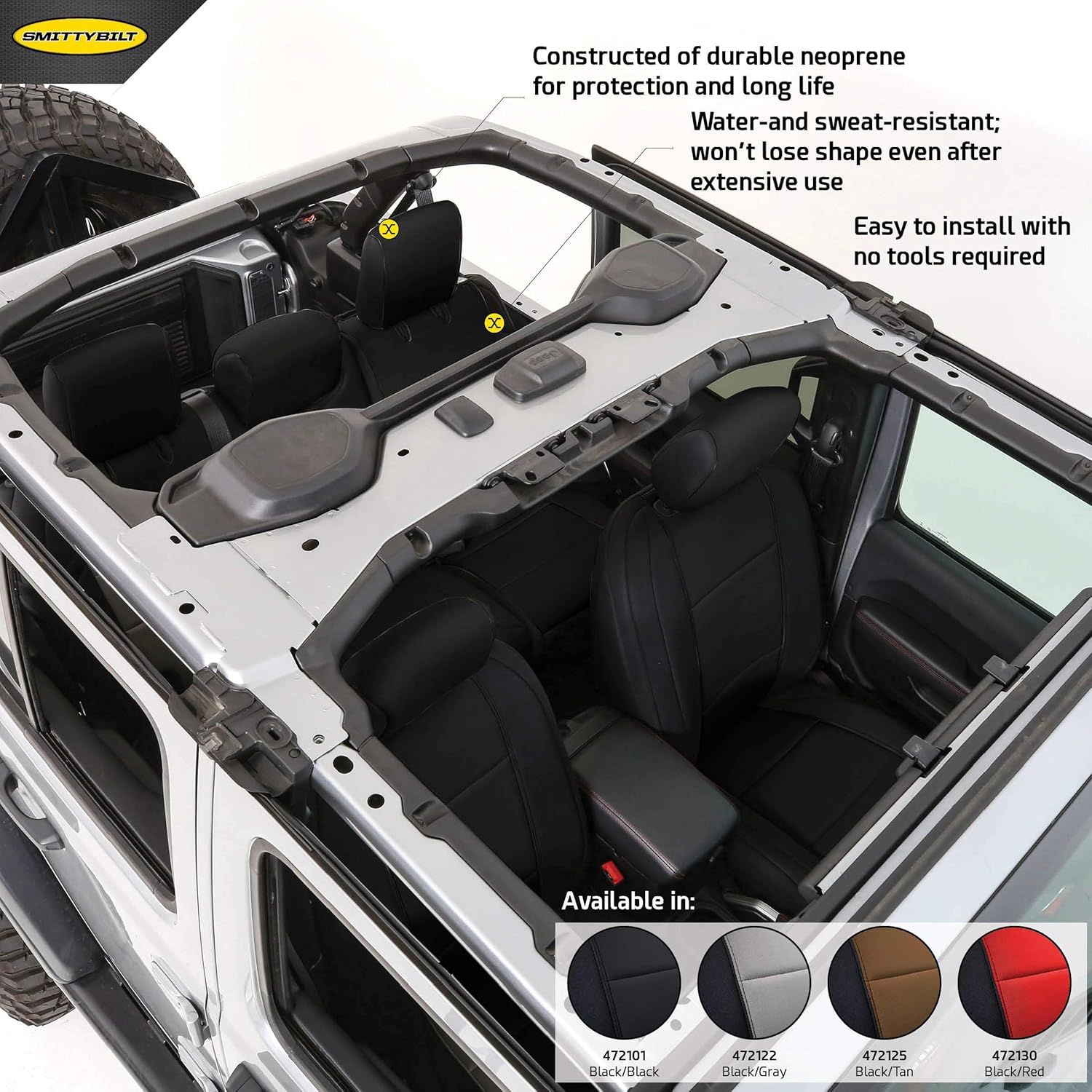 Best smittybilt front neoprene seat covers