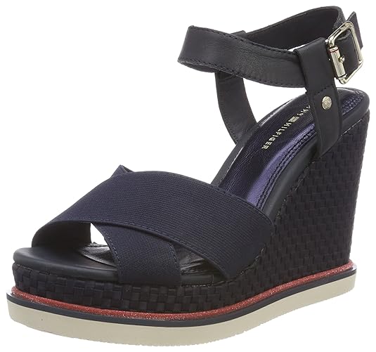 Tommy Hilfiger Damen Sporty Stretch Wedge Corporate Espadrilles