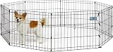 MidWest Homes for Pets Folding Metal Dog Exercise Pen 46 cm Tall Black E-Coat