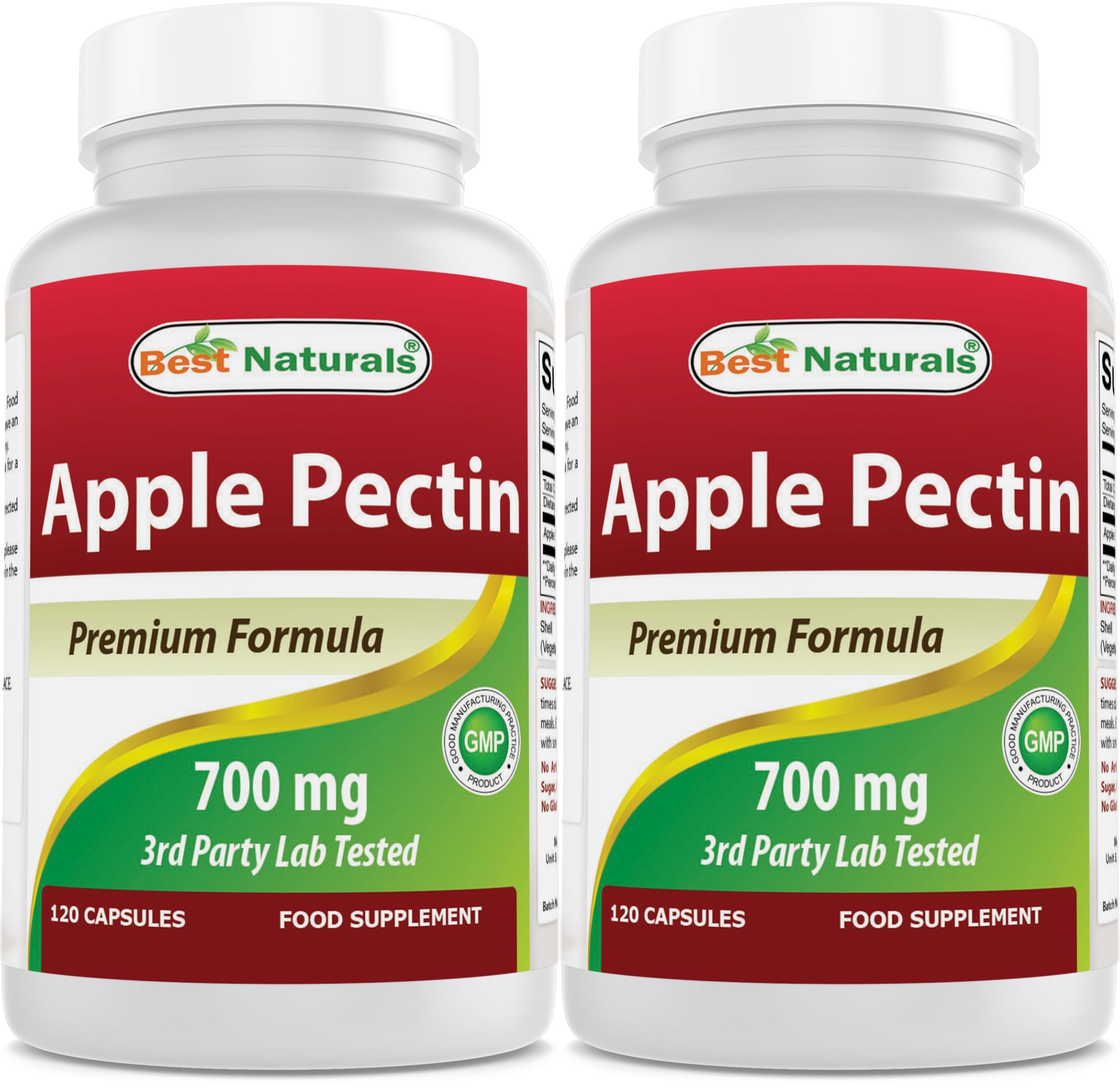 Best Naturals Apple Pectin 700 mg 120 Capsules (120 Count (Pack of 2))