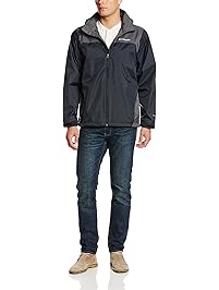 Columbia Men's Glennaker Lake Front-Zip Rain Jacket with Hideaway Hood