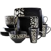 Elama's Savannah 16 Piece Stoneware Dinnerware Set