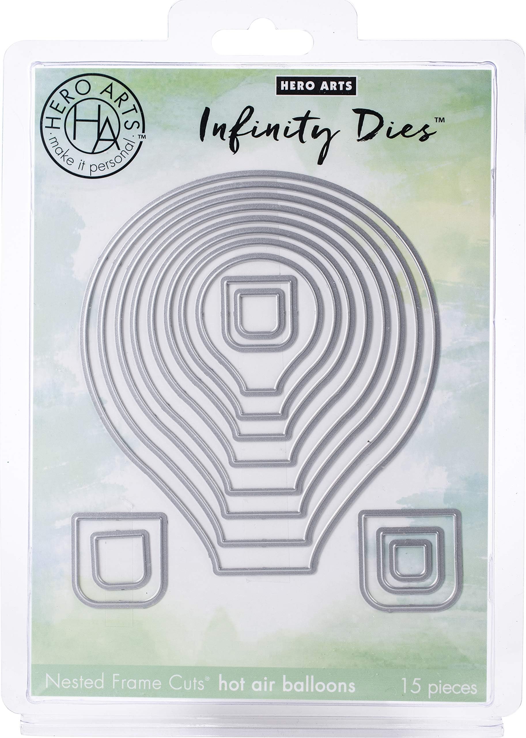 Hero Arts DI597 Hot Air Balloons Infinity Dies Steel Die Set