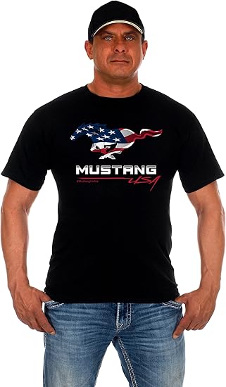 Amazon Jh Design メンズ フォード マスタング Tシャツ 8種類の素敵なスタイル 半袖クルーネックシャツ Tシャツ カットソー 通販