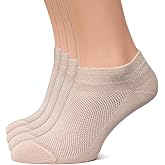Duna Ankle Socks for Womens - Ultra Thin Breathable Cotton Sport Socks - Athletic, Running, Low Cut, No Show (4 and 6 pairs)