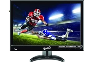 Supersonic SC-2814 14-Inch LED TV, Crystal-Clear Viewing, USB/MMC Inputs, Digital TV Tuner, Lithium Battery and AC/DC Compatibility - Perfect for RVs, Kitchens, Outdoors, and On-The-Go Entertainment