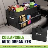 K KNODEL Car Boot Organiser Small Black Storage Box and Bag view 2