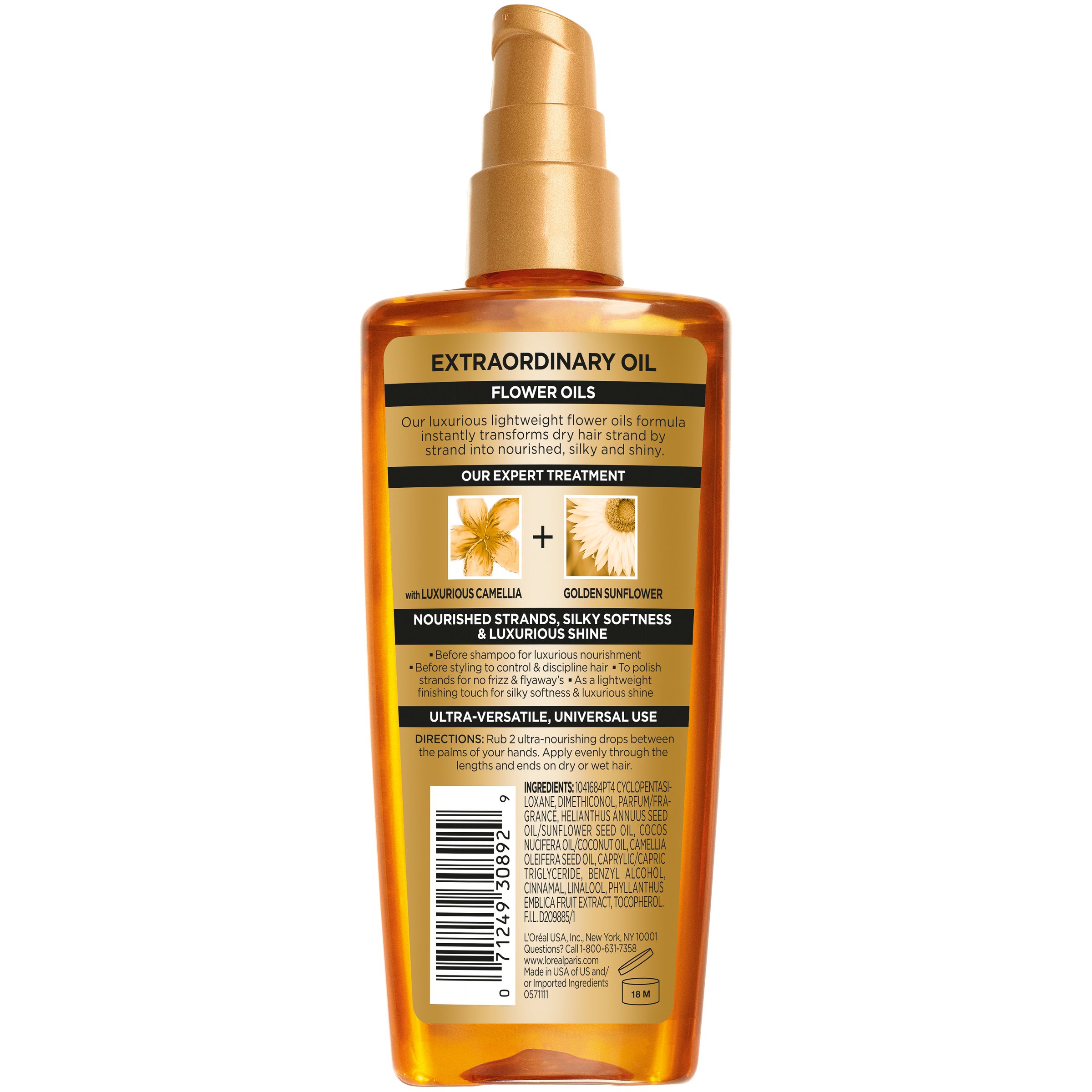 L'Oréal Paris Elvive Extraordinary Oil Deep Nourishing Hair Treatment, 3.4 Ounce