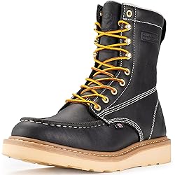 SUREWAY Mens 8 in Wedge Moc Soft/Steel Toe Work