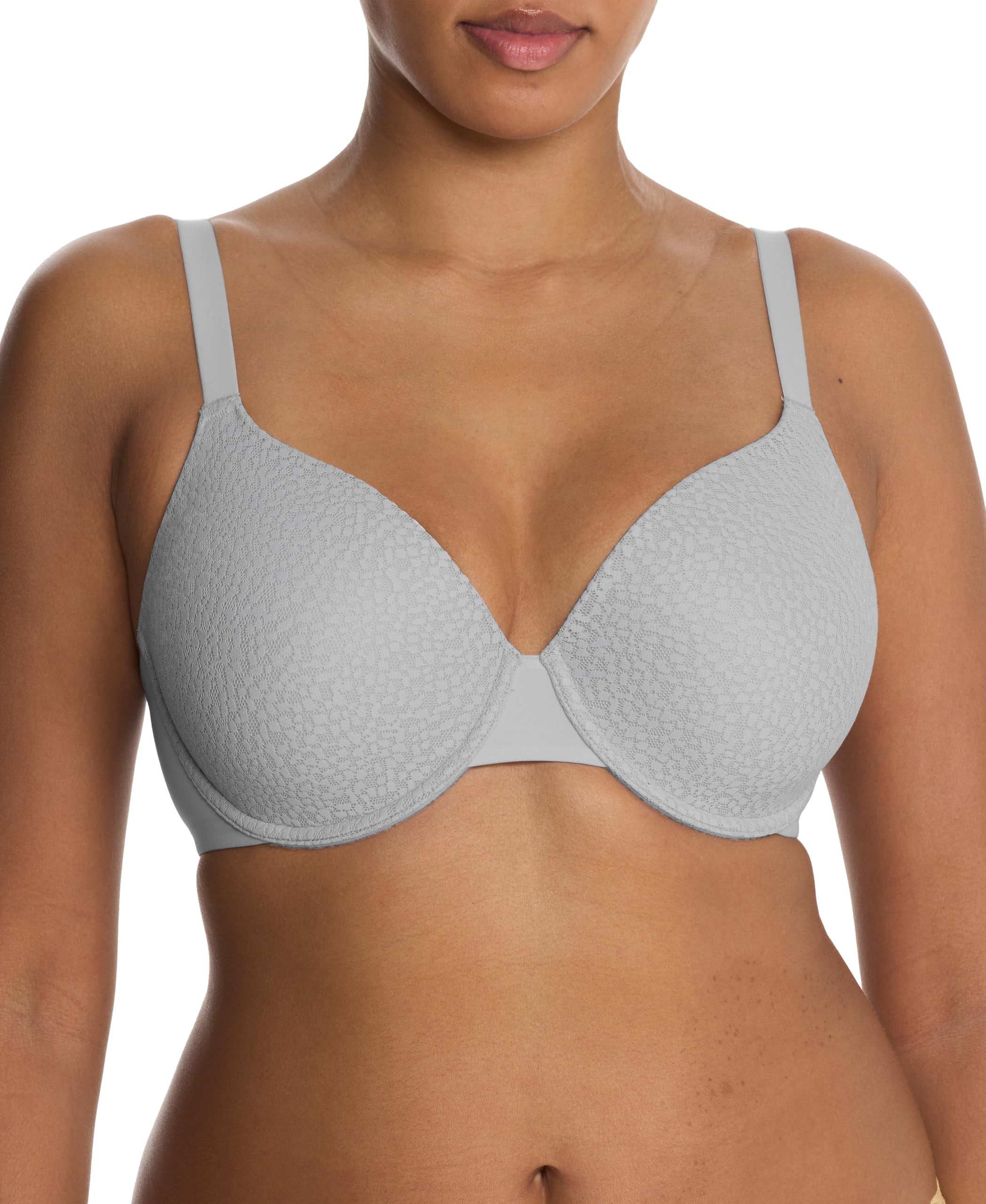 Natori Women’s Comfort Evolution Full Fit Memory Foam Convertible Underwire Bra 731337, Gray Dawn, 38DDD
