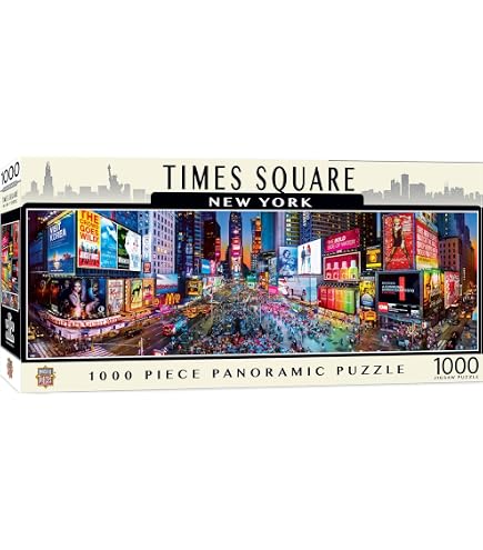 Amazon.com: Buffalo Games Panoramic Times Square New York 750