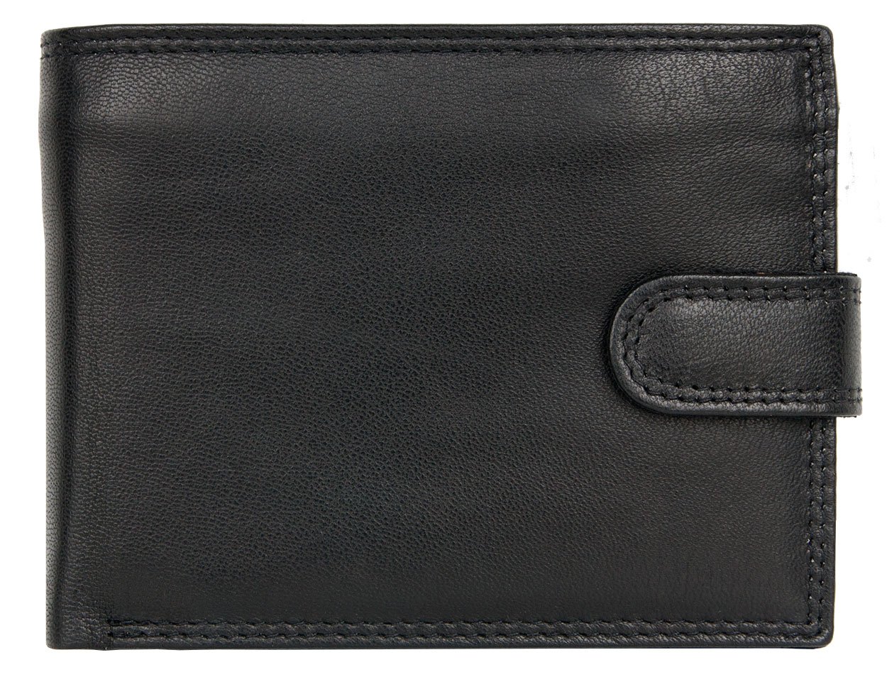 Corsi Black Soft Genuine Leather Wallet without any Logos or Markings