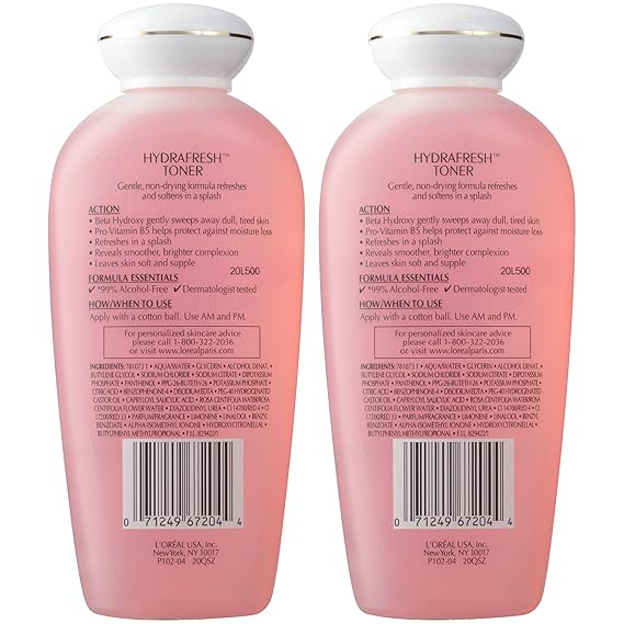 Amazon Com L Oreal Paris Skincare Hydrafresh Toner Alcohol Free