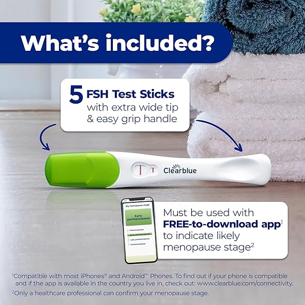 CLEARBLUE MENOPAUSE STAGE INDICATOR, 5 CT