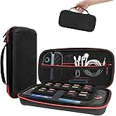 Sioenl Large Carrying Case for Nintendo Switch 2 (2025) 7.9Inch, Protective Hard Shell Travel Portable Carry Game Bag/Pouch for Switch 2 Accessories and Games - Black