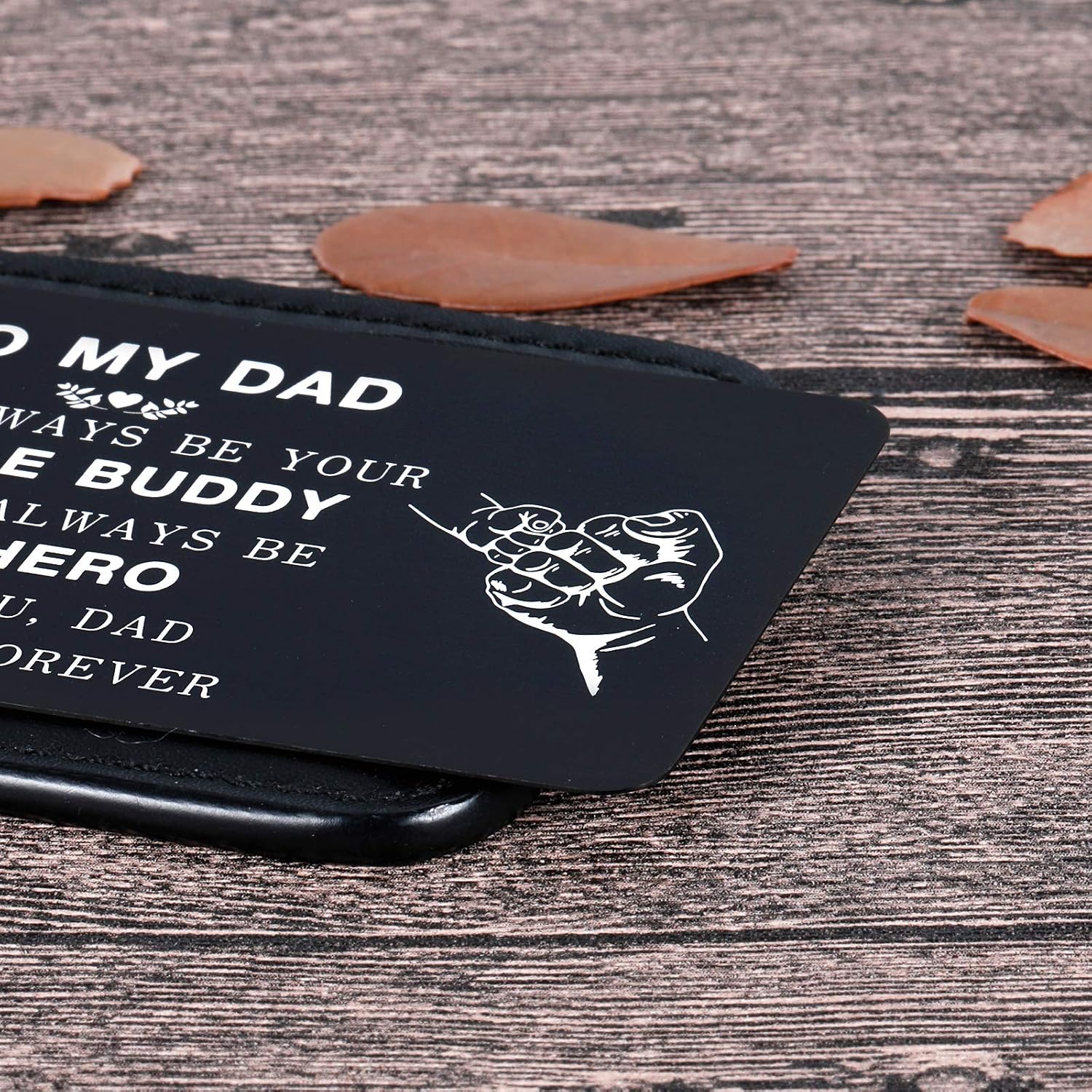 Son to My Dad Wallet Insert Card Valentine's Day Gifs From Son For Dad Fathers Day Gifs Christmas Birthday Son To Step Dad from Little Boy Kids I Love You Father Step Father Figure Wedding Men Him - Image 4