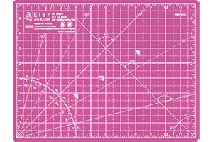 Elan Cutting Mat A4 Pink & Purple, Self Healing Cutting Mat 9x12 Inch, 5-Ply Craft Board Pink, Hobby Board for Crafts 9x12 Inch