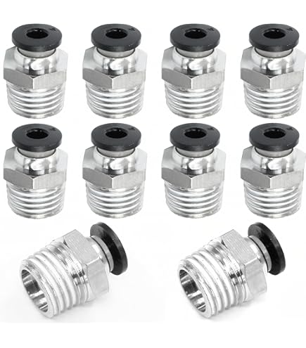 Push To Connect Fitting 4-Pack Push-to-Connect Fittings: 1/8" NPT Male To 1/4" OD Hose Straight (Vixen Air VXA7181-4) 1-3/4 Inch Motorcycle &amp; Scooter Mufflers
