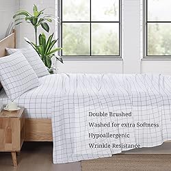 Casa Platino Bed Sheets Twin Size, Pre-Washed Ultra