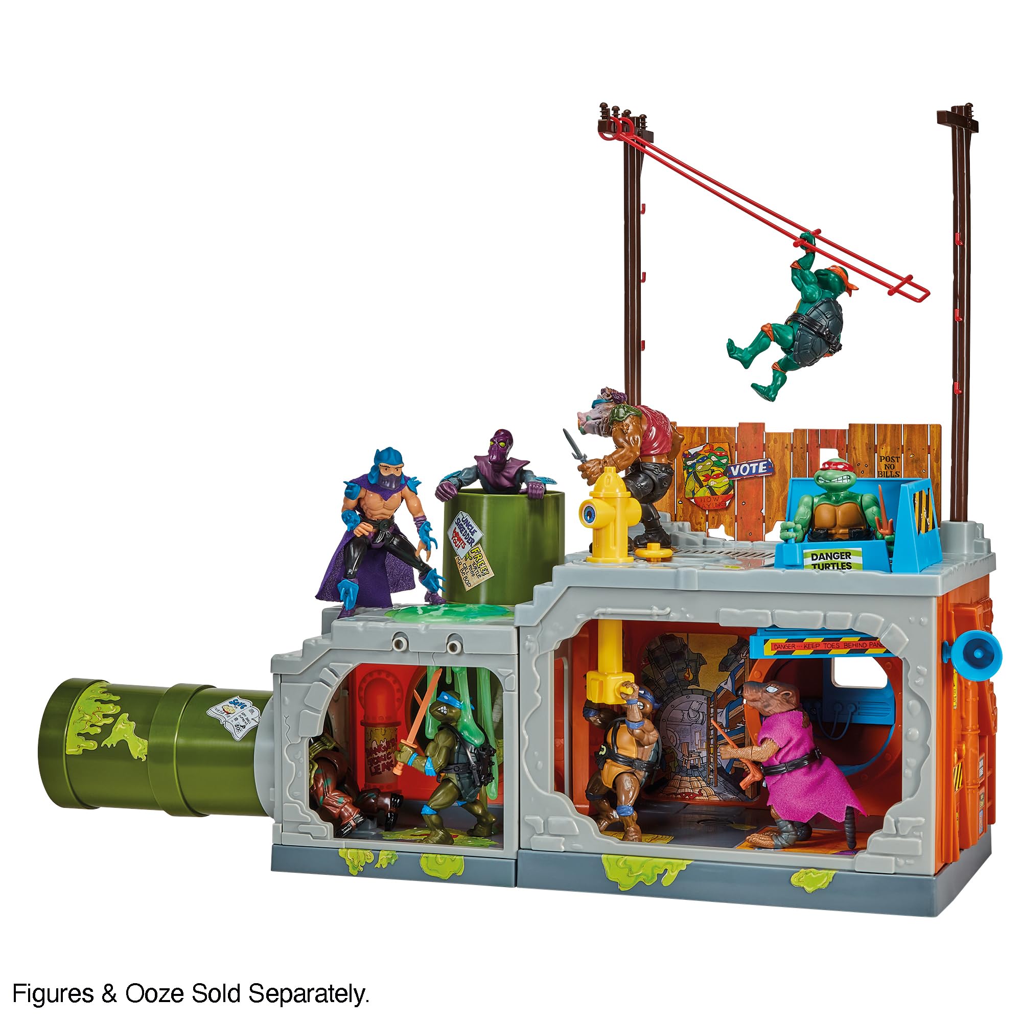 Teenage Mutant Ninja Turtles Classic Sewer Playset by Playmates Toys – Amazon Exclusive