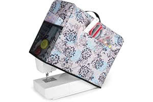 CURMIO Sewing Machine Dust Cover, Protective Cover Compatible with Most Standard Singer and Brother Sewing Machine, Dandelion (Patented Design)